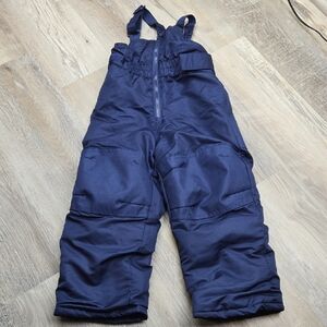 Cat And Jack 3T Boys Kids Snowbibs Snow Pants Snowsuit Navy Blue Winter